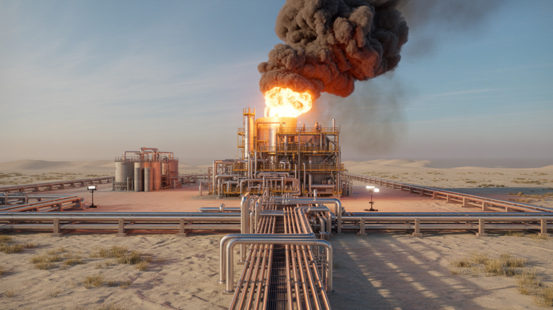 Lángokban áll a kulcsfontosságú gázmező: dróneső zúdult a szomszédos országra