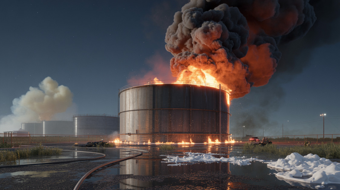 Lángok csaptak fel az éj leple alatt Oroszországban: felvételek érkeztek az incidensről