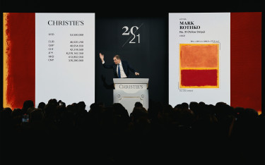 Adrien_Meyer_sells_the_top_lot_of_The_Collection_of_Robert_F_and_Patricia_G_Ross_Weis_Mark_Rothkos_No_31_Yellow_Stripe_for_62160000