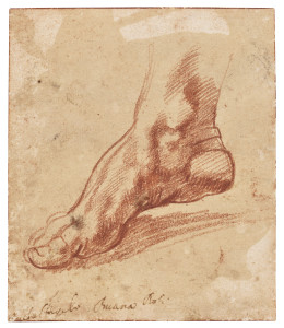 Christies Michelangelo Study for Sistine Ceiling Christie's Old Master Drawings 5 Feb 2026 NYC