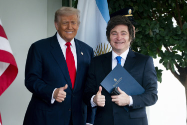 Donald Trump amerikai elnök Javier Milei argentin elnök argentína egyesült államok