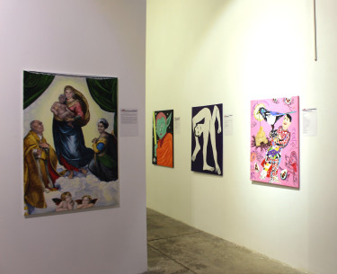 drMáriás Éljen a diktatúra című kiállítás a Godot Intézetben - enteriőr fotó