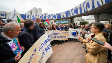 európai régiók bizottsága – Cohesion Alliance tüntetés