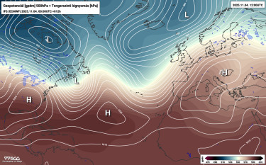 geopotenciál-nyomás-európa-időjárás-előrejelzés