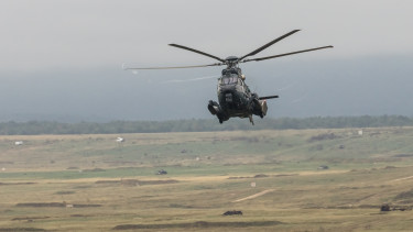 Kényszerleszállást hajtott végre egy magyar katonai helikopter