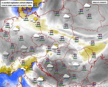időjárás-előrejelzés-radar-szombat-havazás