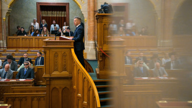 Élőben tesz bejelentéseket Magyar Péter a parlamentben