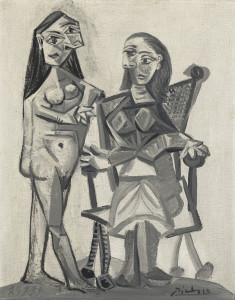 PabloPicasso_Nu-debout-et-femmes-assises