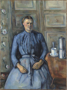 Paul Cezanne, La Femme à la cafetière, vers 1895, huile sur toile, 130x97cm Musée d’Orsay, Paris © photo GrandPalaisRmn (musée d'Orsay), Hervé Lewandowki