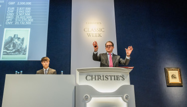 Richard_Lloyd_Deputy_Chairman_Prints_and_Auctioneer_selling_Rembrandt_van_Rijns_Arnout_Tholinx_Inspector Christie's 2025 dec