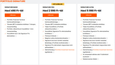 signature csomagok