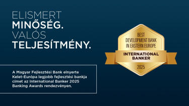 Nívós nemzetközi díjat kapott a Magyar Fejlesztési Bank